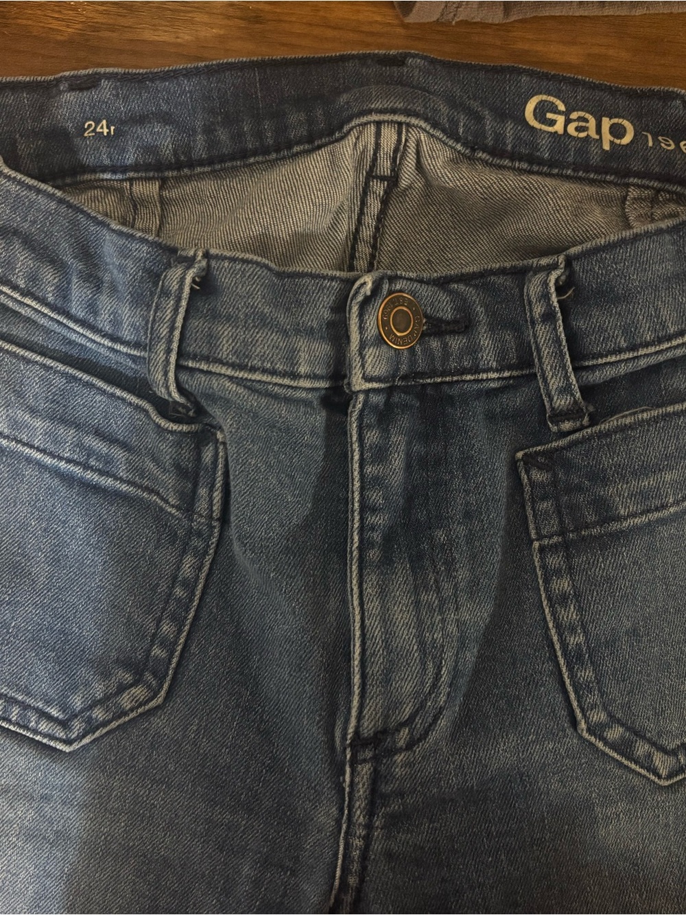 GAP Medium Blue Denim High-Rise Jeans